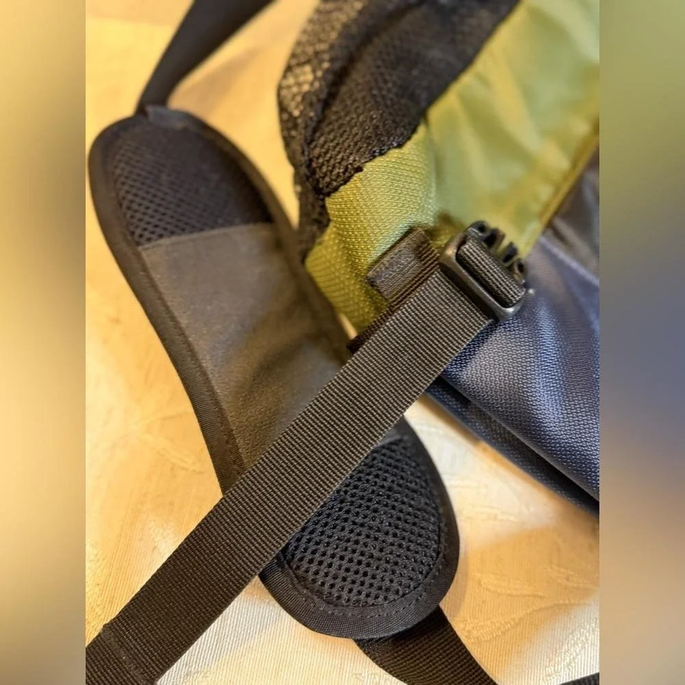 Vintage Eddie Bauer Outfitter EB-20‎ Messenger Bag Blue Green Black Laptop Case